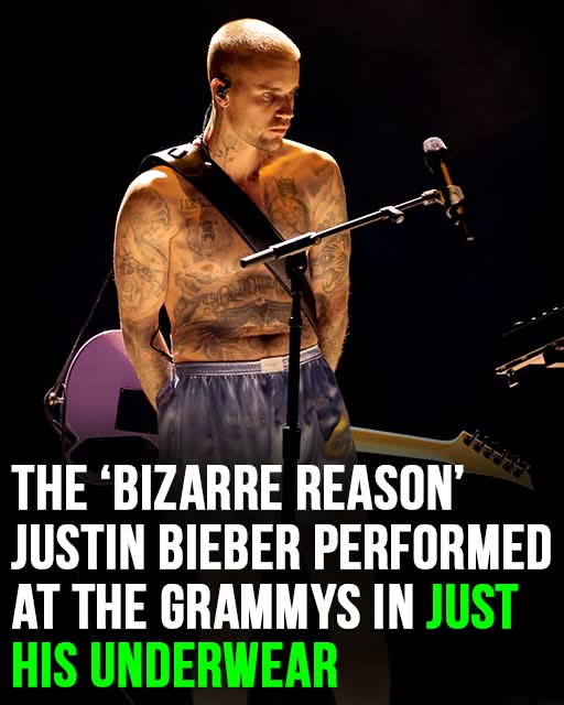 The ‘bizarre reason’ Justin Bieber performed at Grammys in his underwear